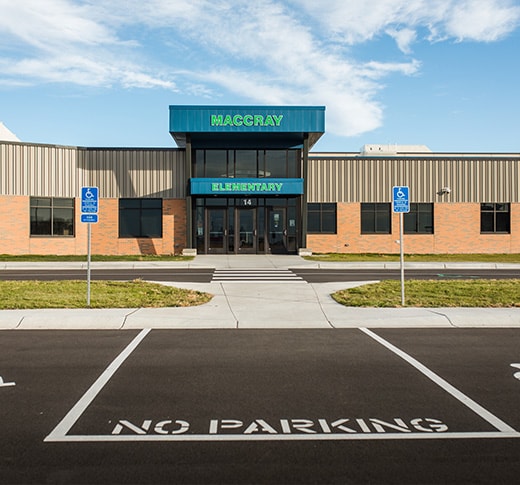 MACCRAY Elementary school entrance