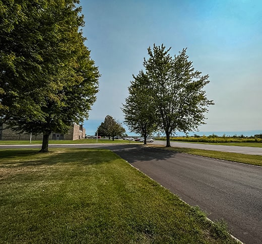 Final parking lot at Herron school