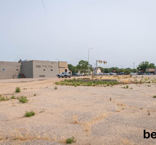 Before photo of parking lot